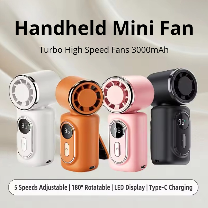 Oscillating Fan Clip - Portable Mini Fan Handheld Small Fan