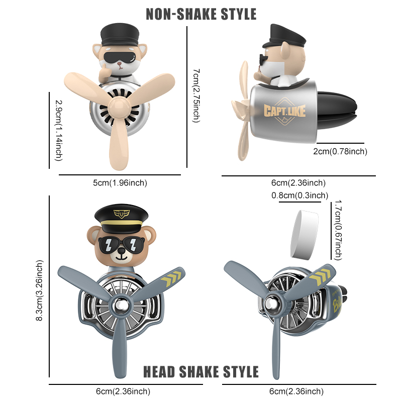 Rotating plane pilot dog car a - Oscillating Fan Clip recensione e prezzo