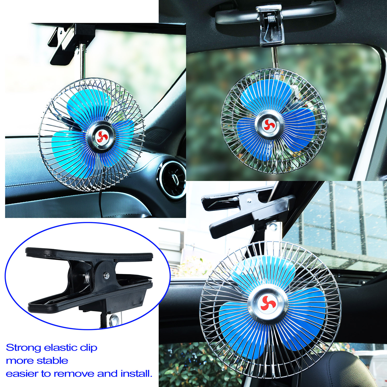 12V 6'' 360 Rotation Summer Ca - Oscillating Fan Clip recensione e prezzo