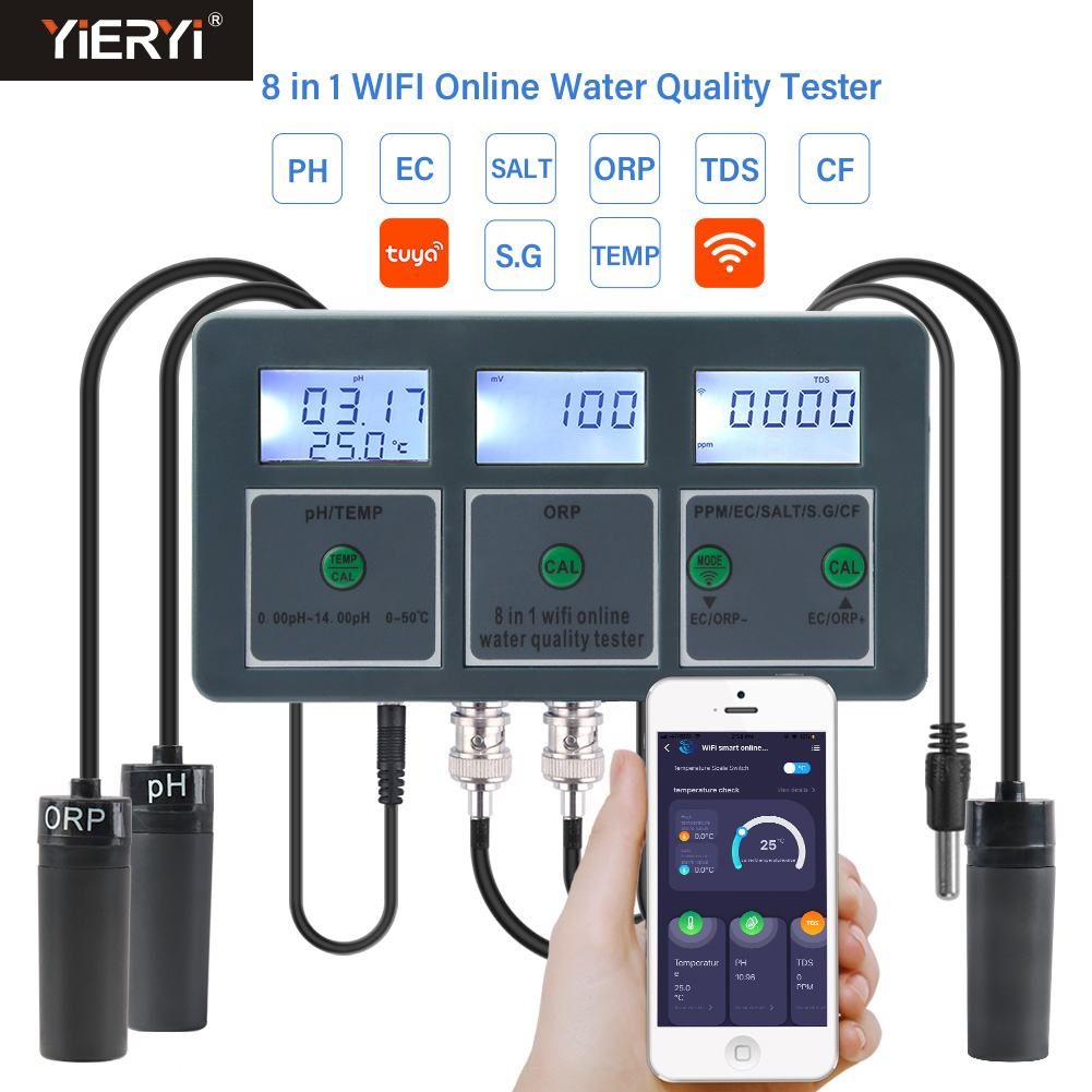 WiFi Tuya Smart PH Meter Data  - Ec Meter Digital recensione e prezzo