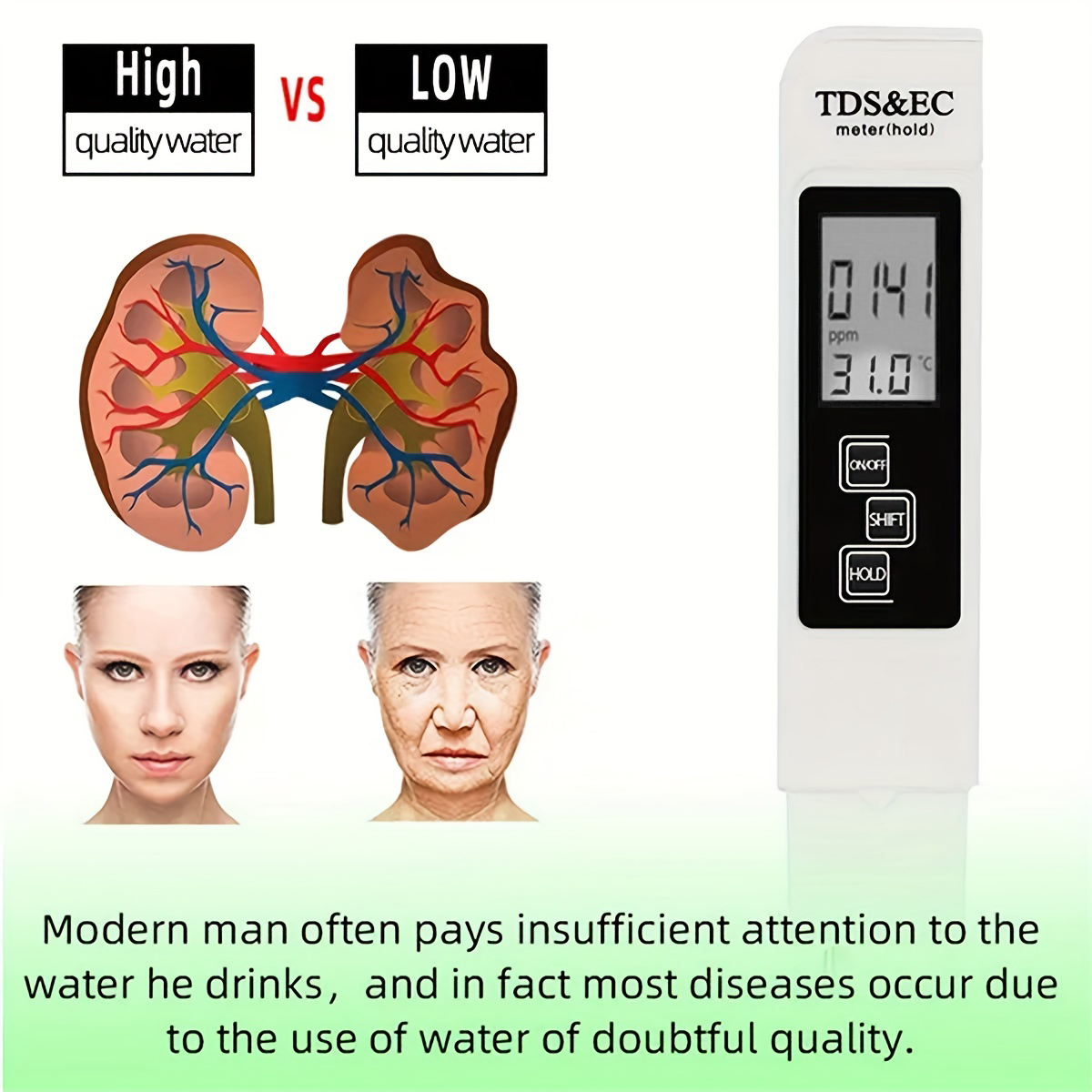 3in1 Water Quality Detection P - Ec Meter Digital recensione e prezzo