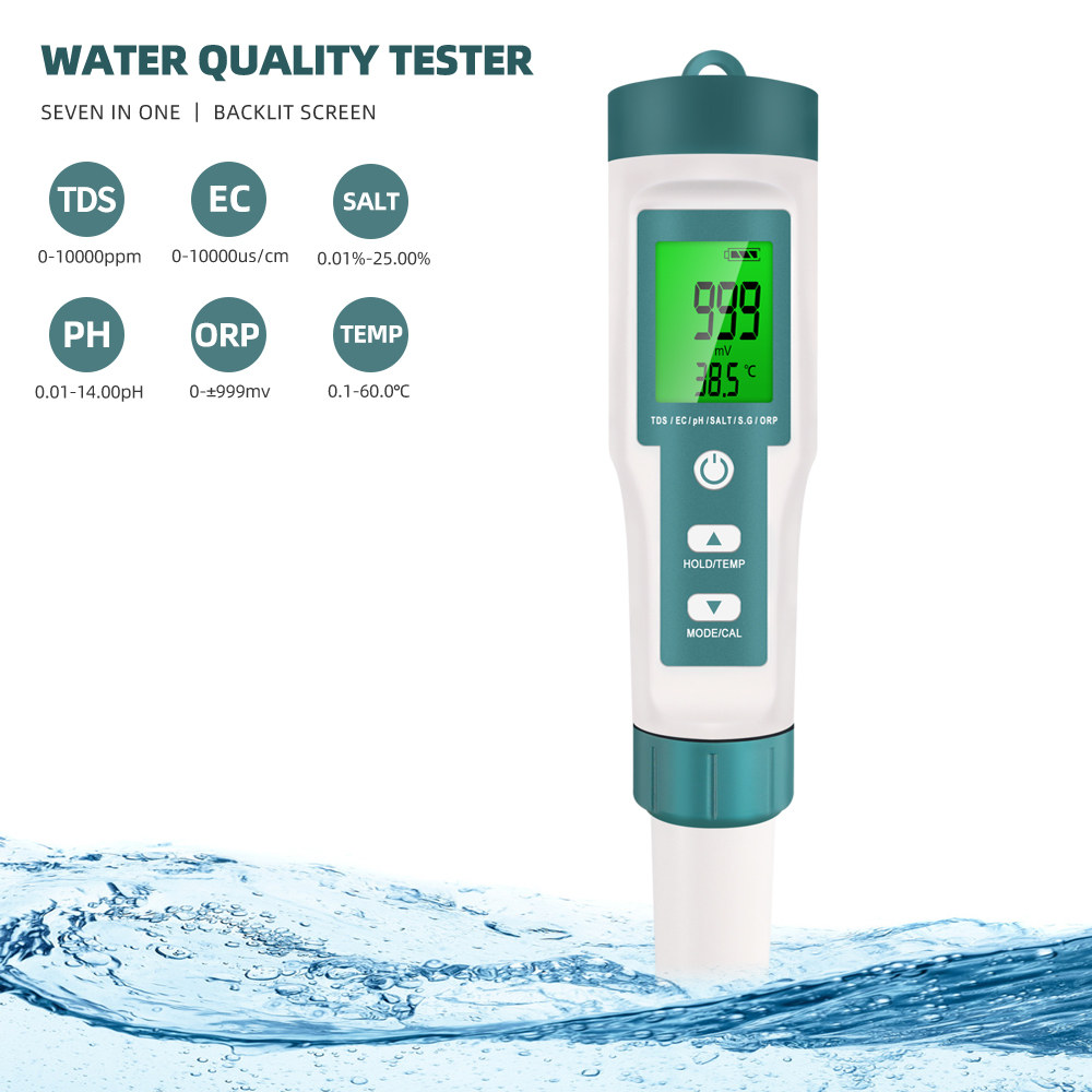 7 in 1 PH TDS EC ORP Salinity  - Ec Meter Digital recensione e prezzo
