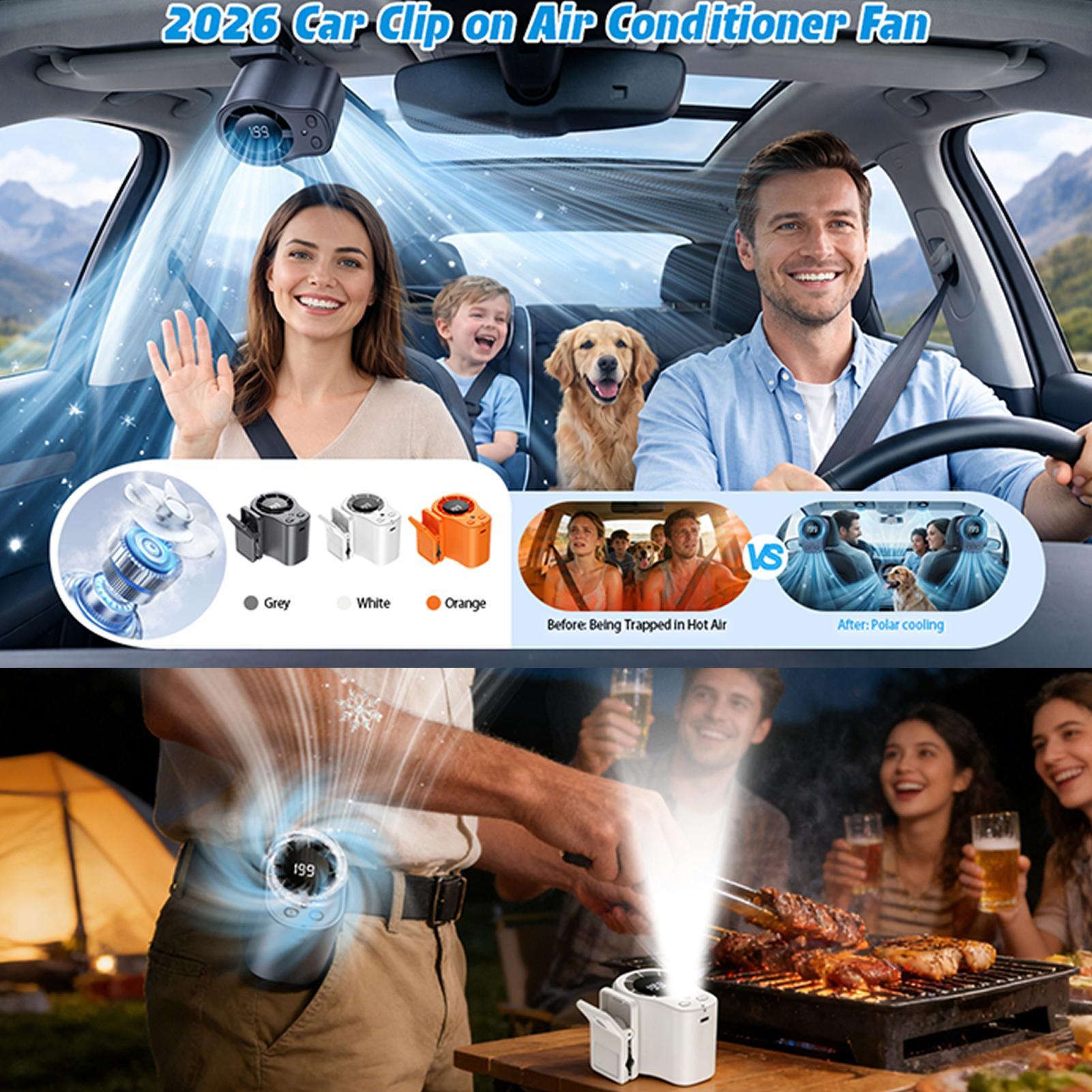Portable Car Clip Fan 360 Degr - Oscillating Fan Clip recensione e prezzo