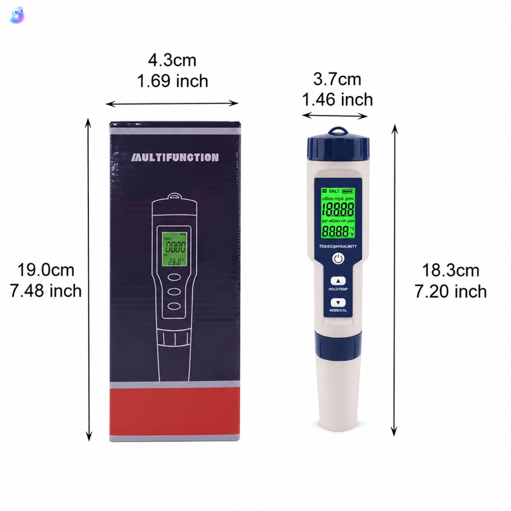 5-in-1 Digital Water Test Pen  - Ec Meter Digital recensione e prezzo