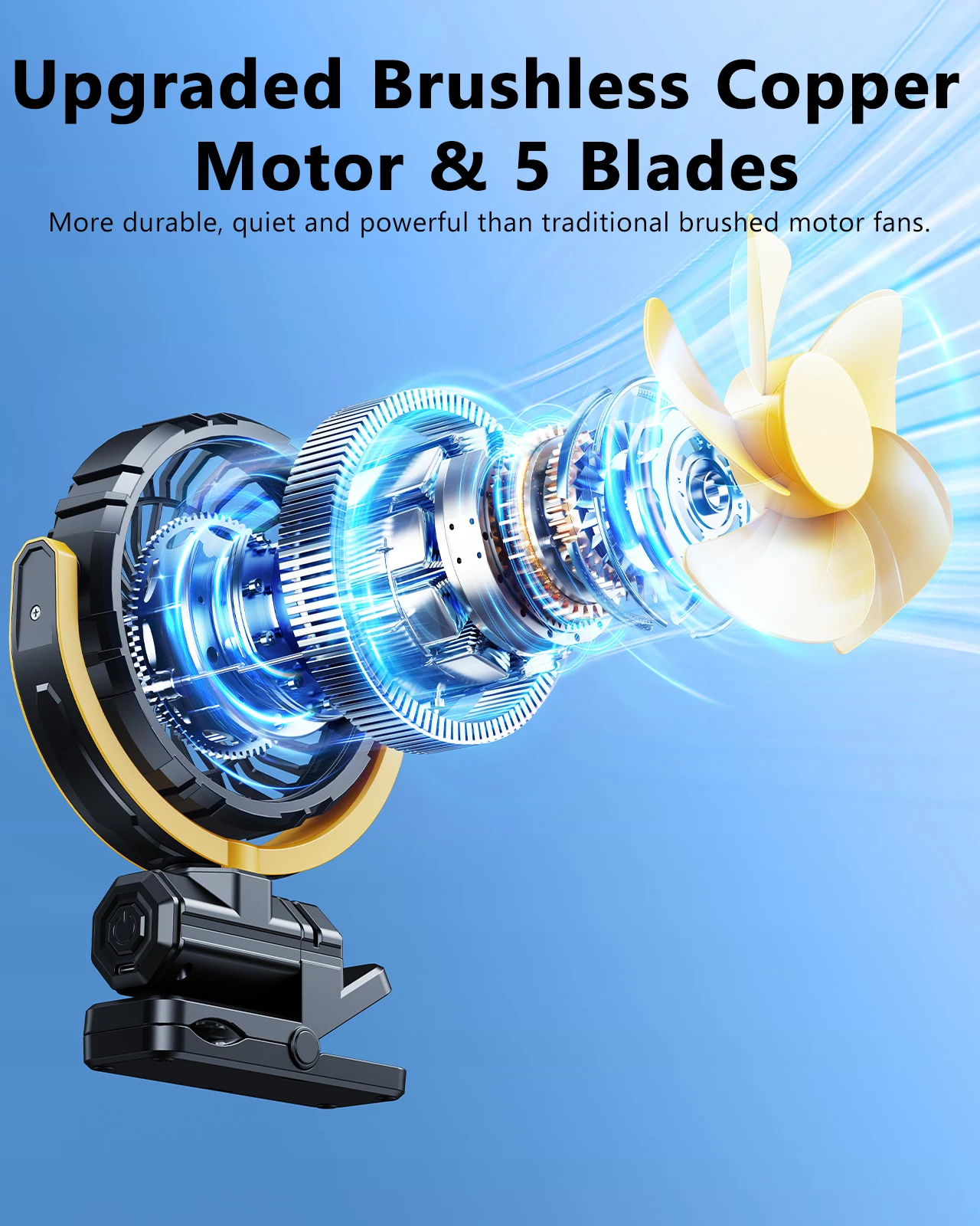 Eary Portable Car Clip on Fan  - Oscillating Fan Clip recensione e prezzo