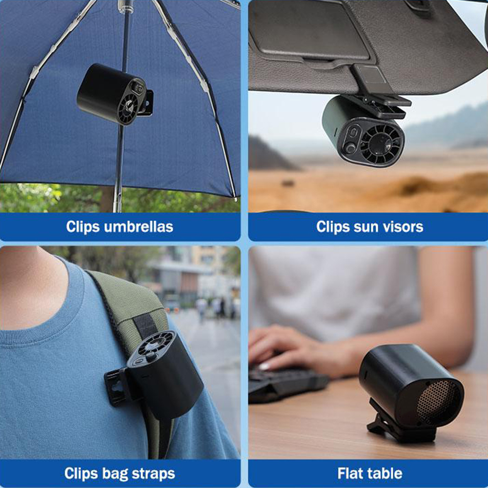 Portable Clip on Fan, 1400mAh  - Oscillating Fan Clip recensione e prezzo