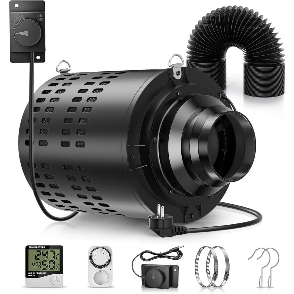 110mm/4.3Inch Exhaust Fan Inli - Carbon Filter Inline recensione e prezzo