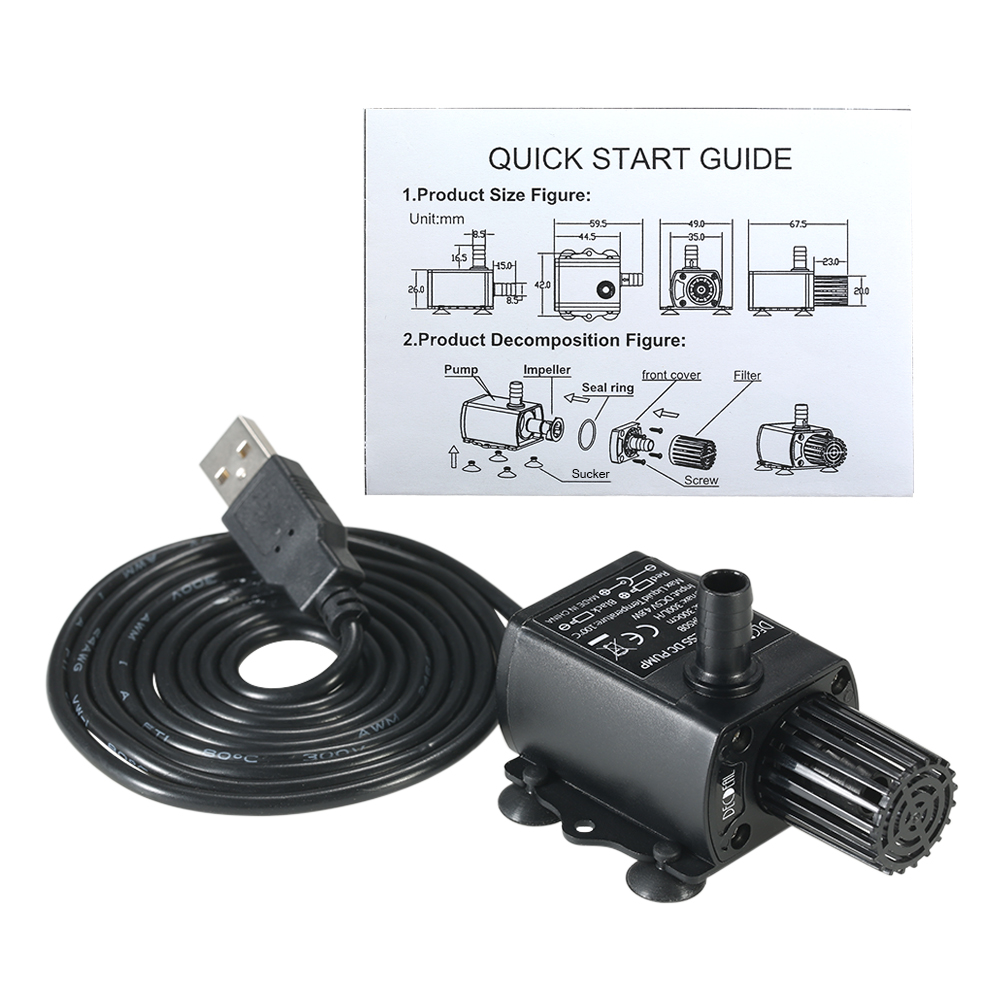 USB DC5V 4.8W Ultra-quiet Mini - Water Pump Submersible Mini recensione e prezzo