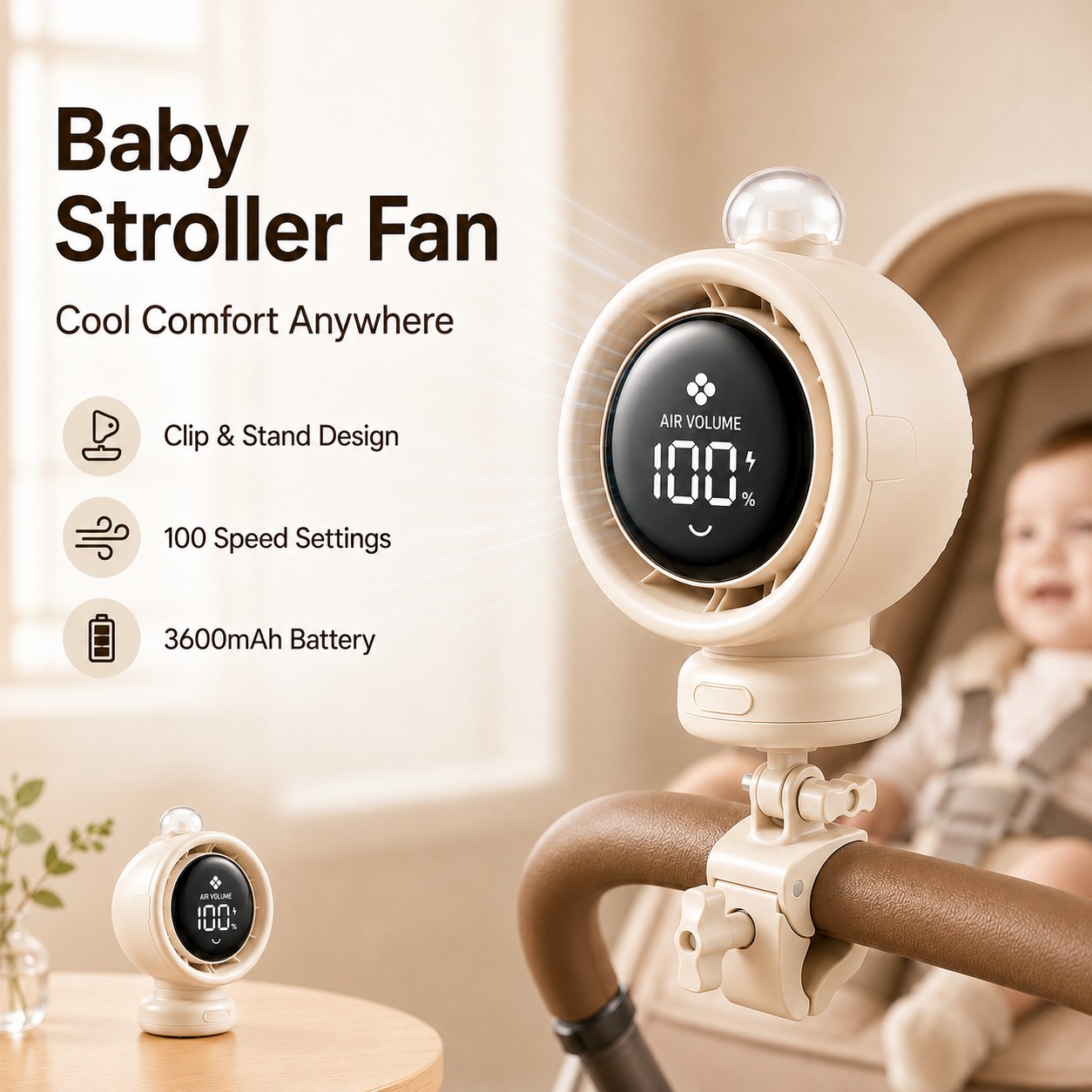 2026 New Portable Stroller Fan - Oscillating Fan Clip recensione e prezzo